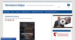 Desktop Screenshot of pastorshelper.com